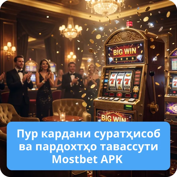 Пур кардани суратҳисоб ва пардохтҳо тавассути Mostbet APK
